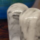Salt and pepper shaker in Carrara marble