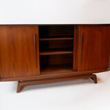 Danish teak highboard, 1960s