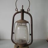 Old storm lamp lantern l'Indispensable Paris brass glass workshop decoration