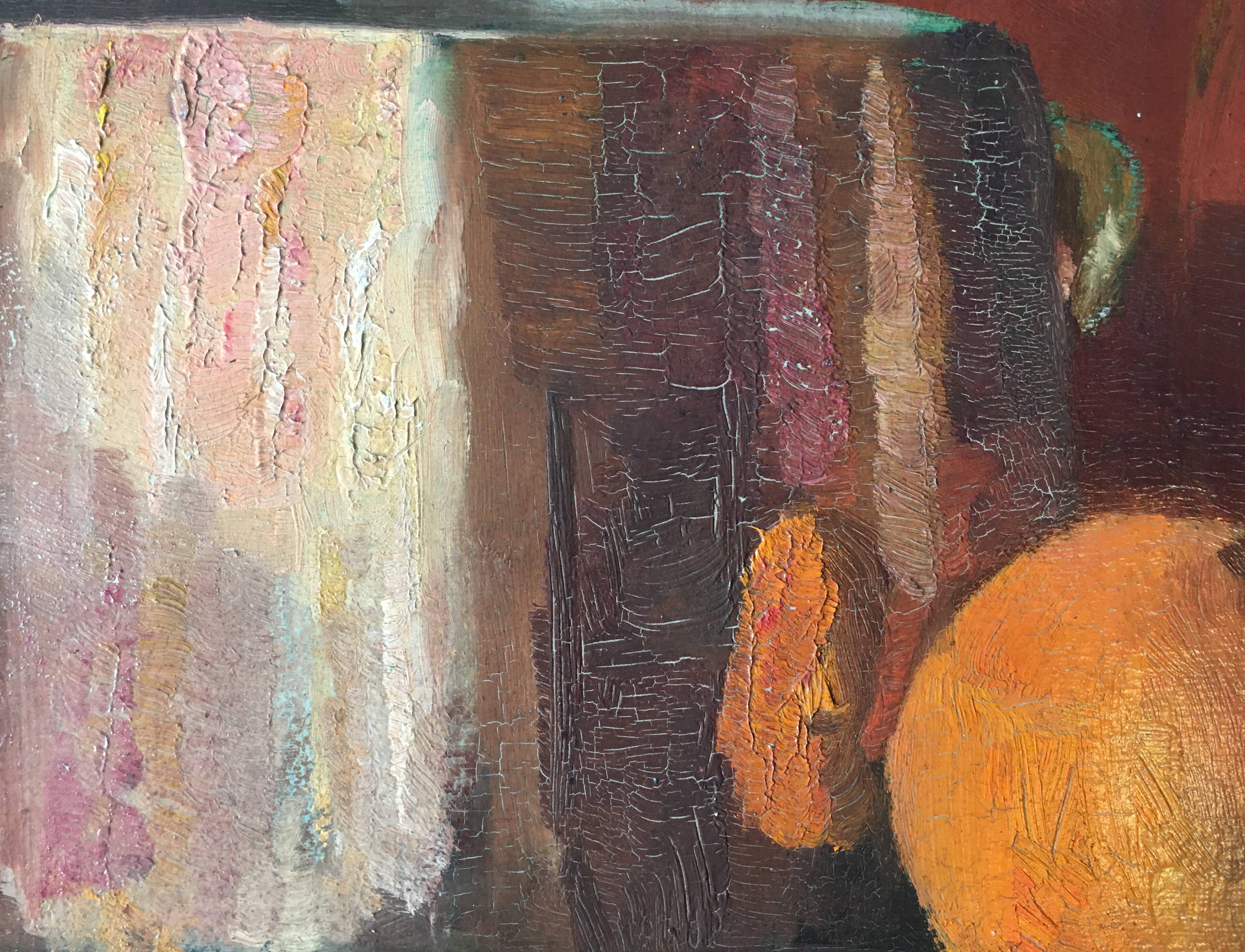 Table "Still Life with Orange" HSP circa 1900