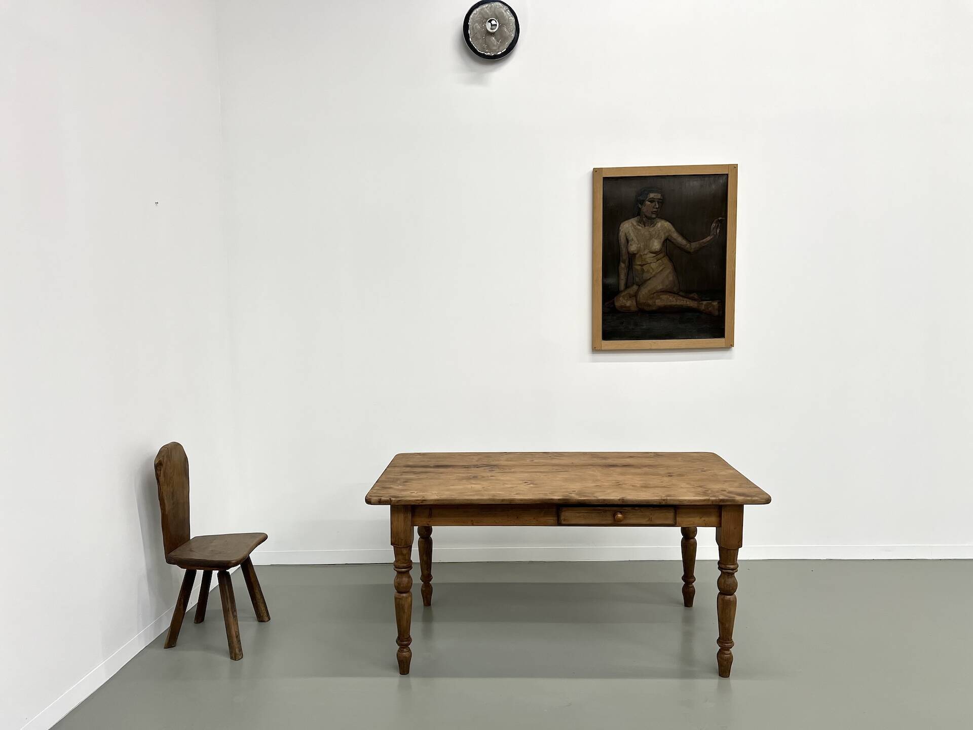 70s pine farmhouse table