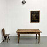 70s pine farmhouse table