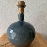 Baudat blue enamel stoneware lamp