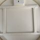 Vintage round mirror from the 70s - cream plastic/resin frame - Ø61cm