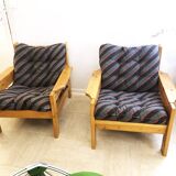 Pair of Scandinavian armchairs, 1970