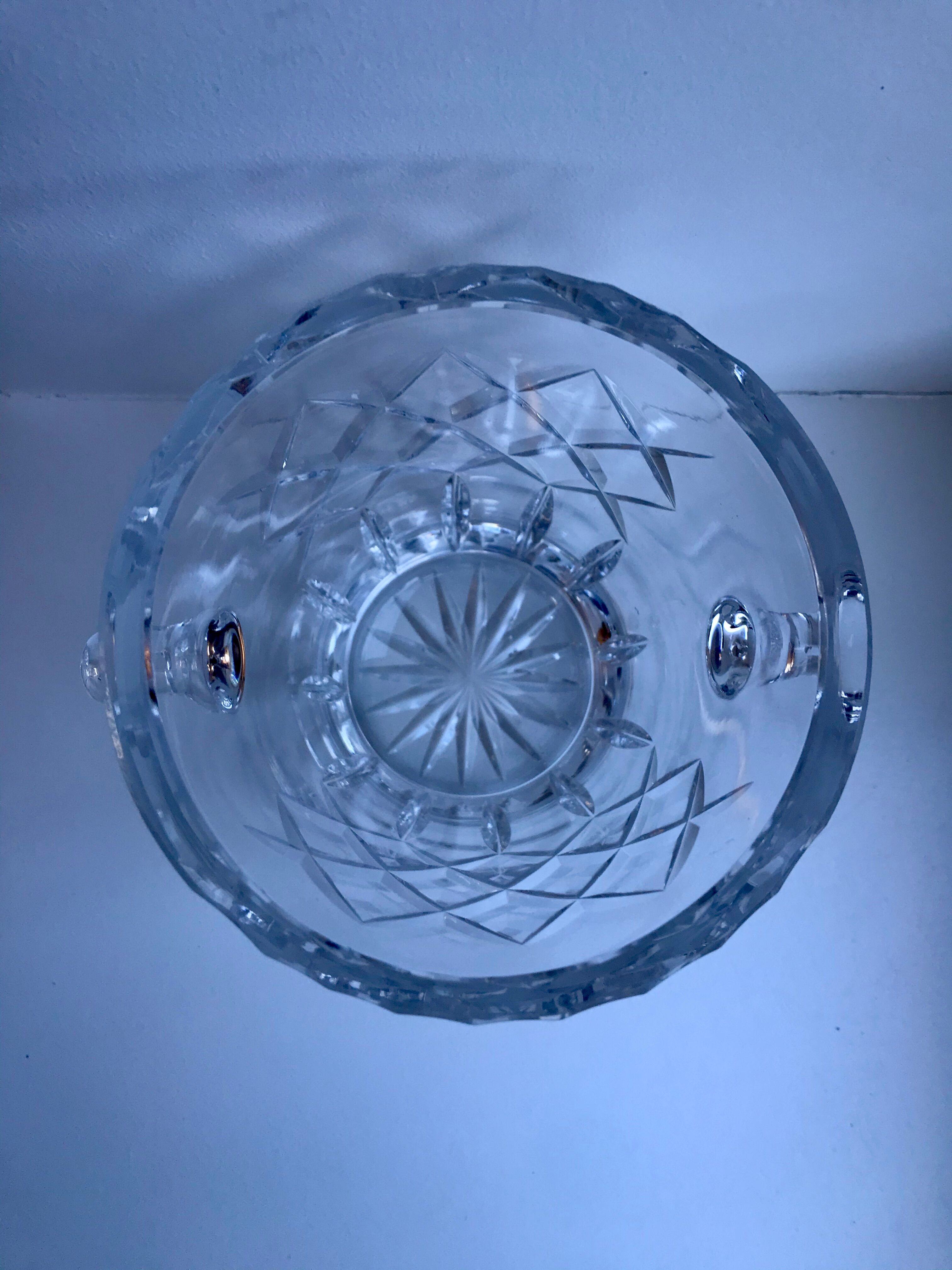 Crystal ice bucket 60s-70s