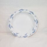Plat creux en faïence de Luneville modèle Luc, terre de fer