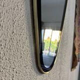 Vintage 1960 asymmetrical mirror - 69 x 35 cm