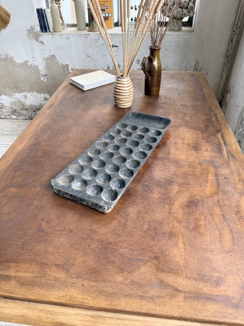 Table de repas chêne 1940 Dudouyt 240cm