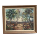 Mid-Century Oil on canvas “Trees” by Lars S 58, Vintage & Framed 57×47cm
