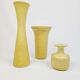 Mid-century modern set of 3 ceramic vases by Rörstrand, Gunnar Nylund, Sweden.