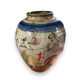 Glazed terracotta vase thierry basile