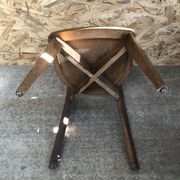 Série de 6 chaises bistrot scandinave bois vintage