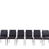6 vintage rosewood dining chairs by C. Denekamp for Thereca