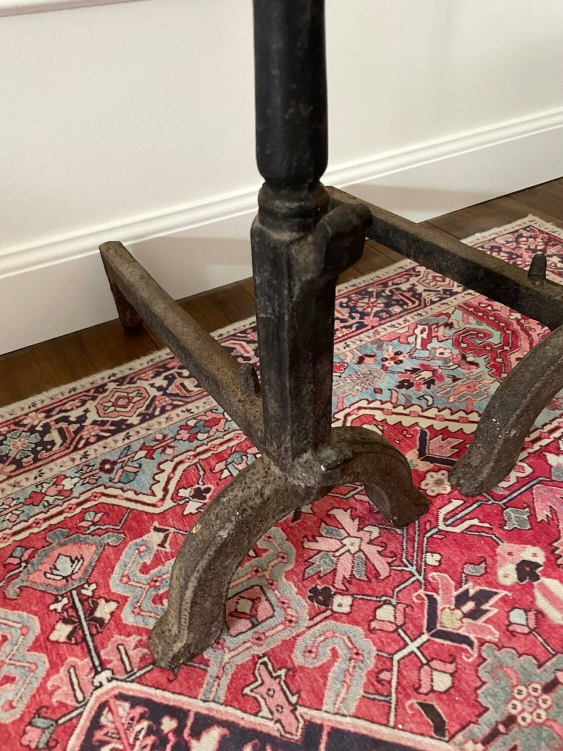 Cast iron fire dogs