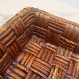 Woven rattan tray