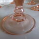6 luminarc pink glass aperitif glasses
