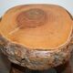 Tabouret de ferme en bois brut tripode