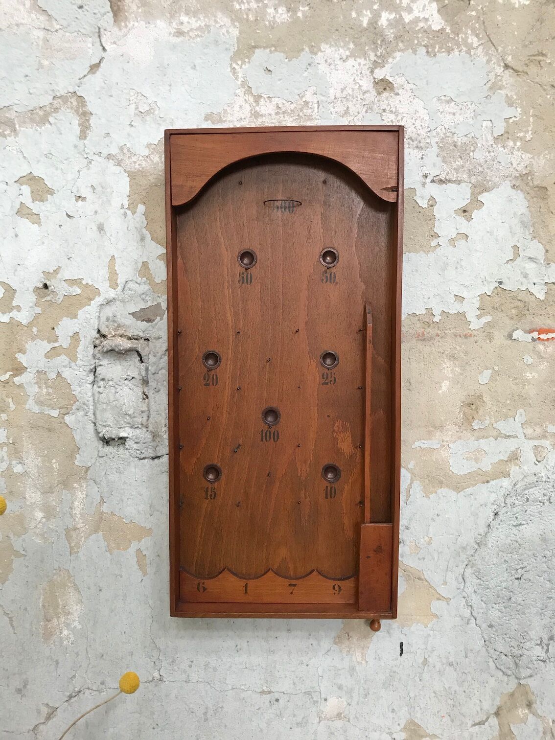 Jeu de bagatelle en bois
