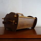 Scandinavian worker in vintage wood