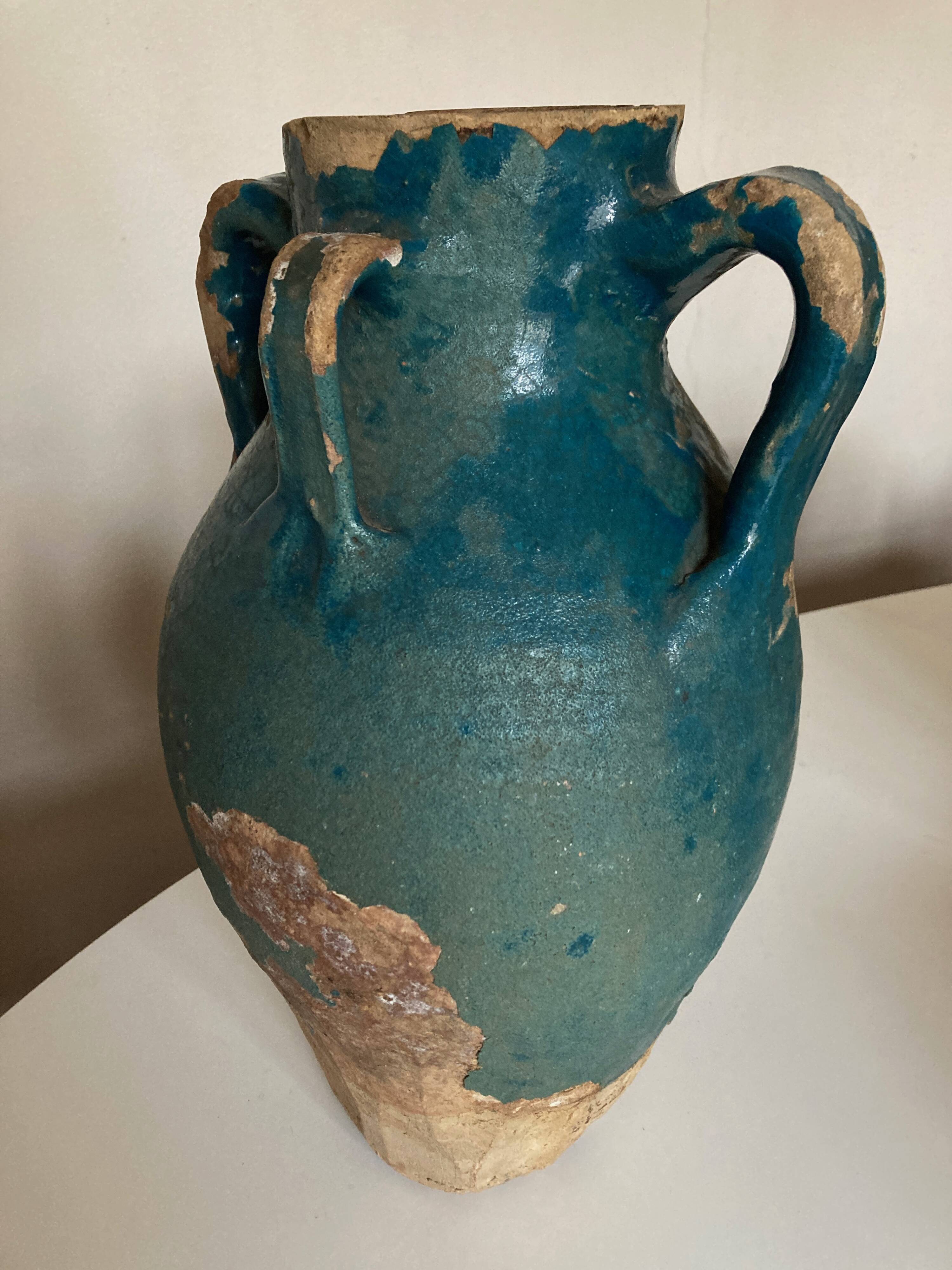 Jar 18th XXXL Persian blue archeology Central Asia Islamic arts