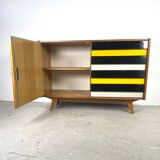 Sideboard U458 by Jiří Jiroutek, colored drawers