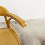 Set of 4 bistro armchairs with armrests from the 1960s.