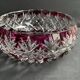 Saladier ou coupe – Cristal taillé overlay - Saint Louis