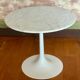 Carrara marble pedestal table