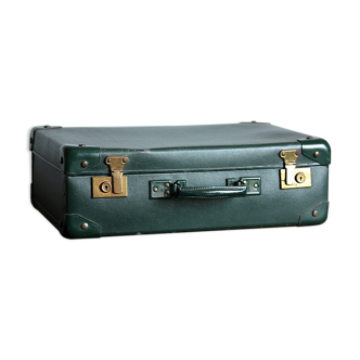 Green vintage suitcase
