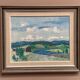 Original Swedish Oil on Canvas Landscape by Evald Hedenström (1909-1997) - Signed - Vintage Framed
