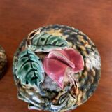 Pots in slurry flowers in relief