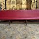 Bistro bench - red skaï brasserie 1900