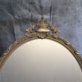Gilded metal mirror in Louis XV style