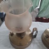 Brass oil lamps