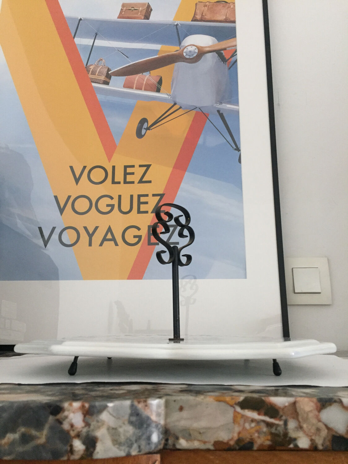 Vintage cake / cheese tray vintage display