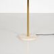 Brass and Burgundy stone floor lamp circa 1970
