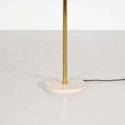 Lampadaire en laiton et pierre de bourgogne circa 1970