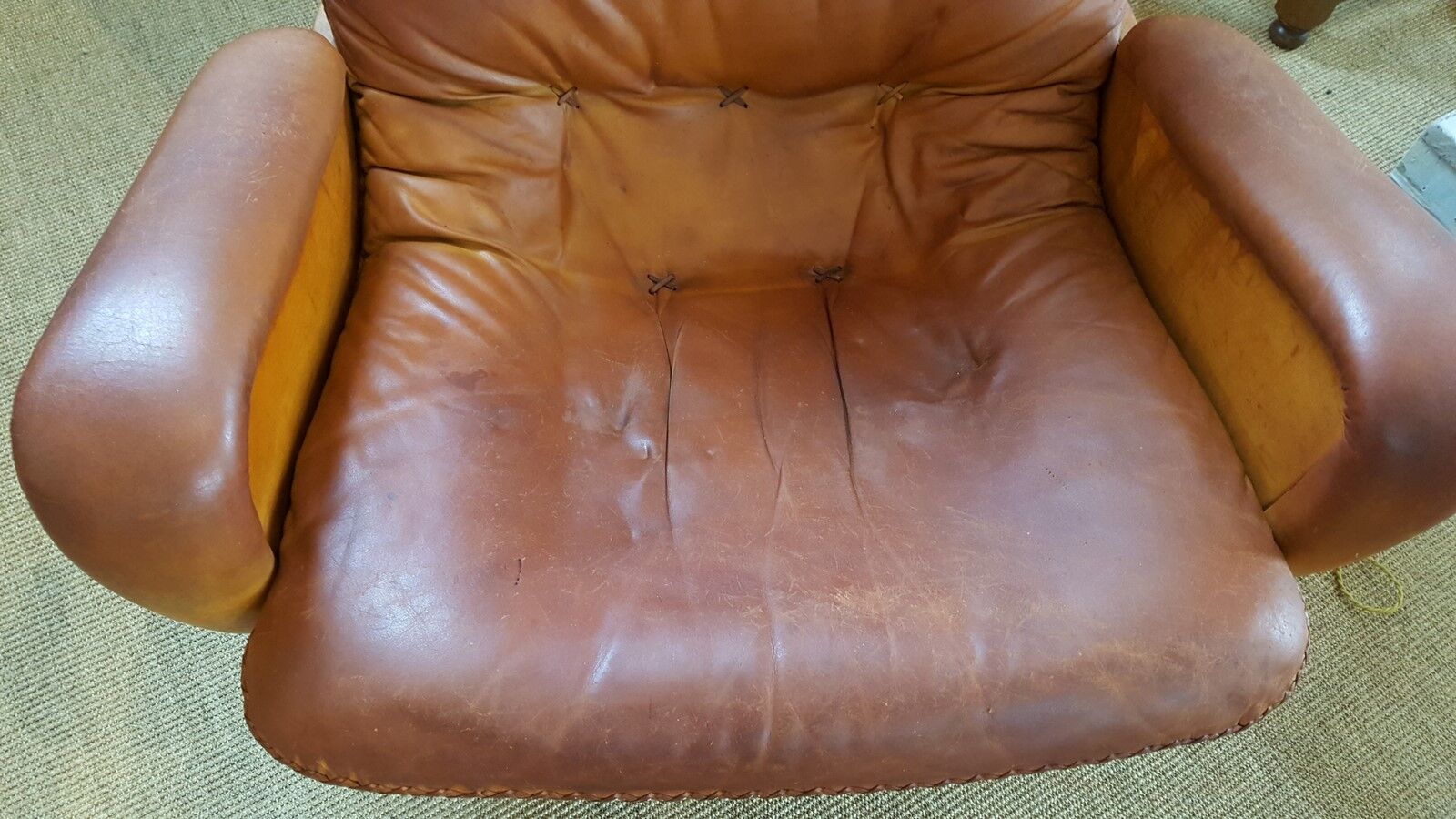 Lounge chair edited by Ring mobelfabrikk Scandinavian leather