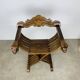 Chaise Florentine Savonarole pliante, bois, style renaissance