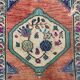 Vintage turkish oushak rug 150x87 cm carpet