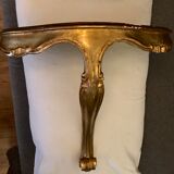 Antique console in wood and stucco