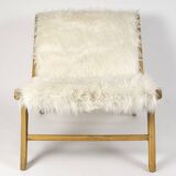Pair of low chairs by olivier de schrijver