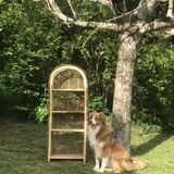 Vintage rattan cabinet
