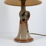 Handcrafted sandstone lamp signed Blanot, circa 1970