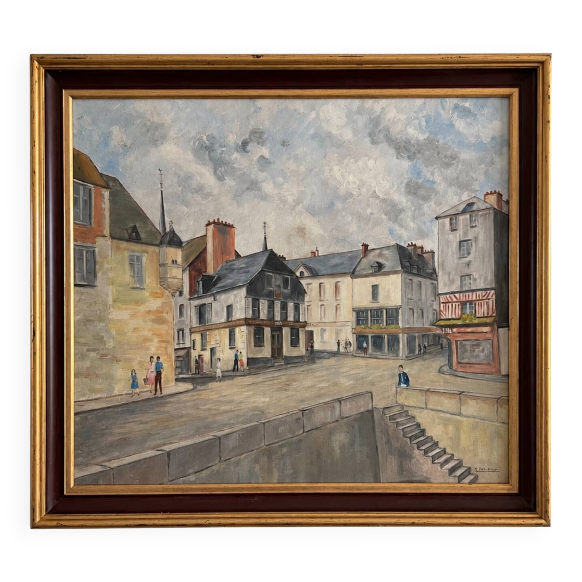 Vue du port de Honfleur – M. Delarue XXeme