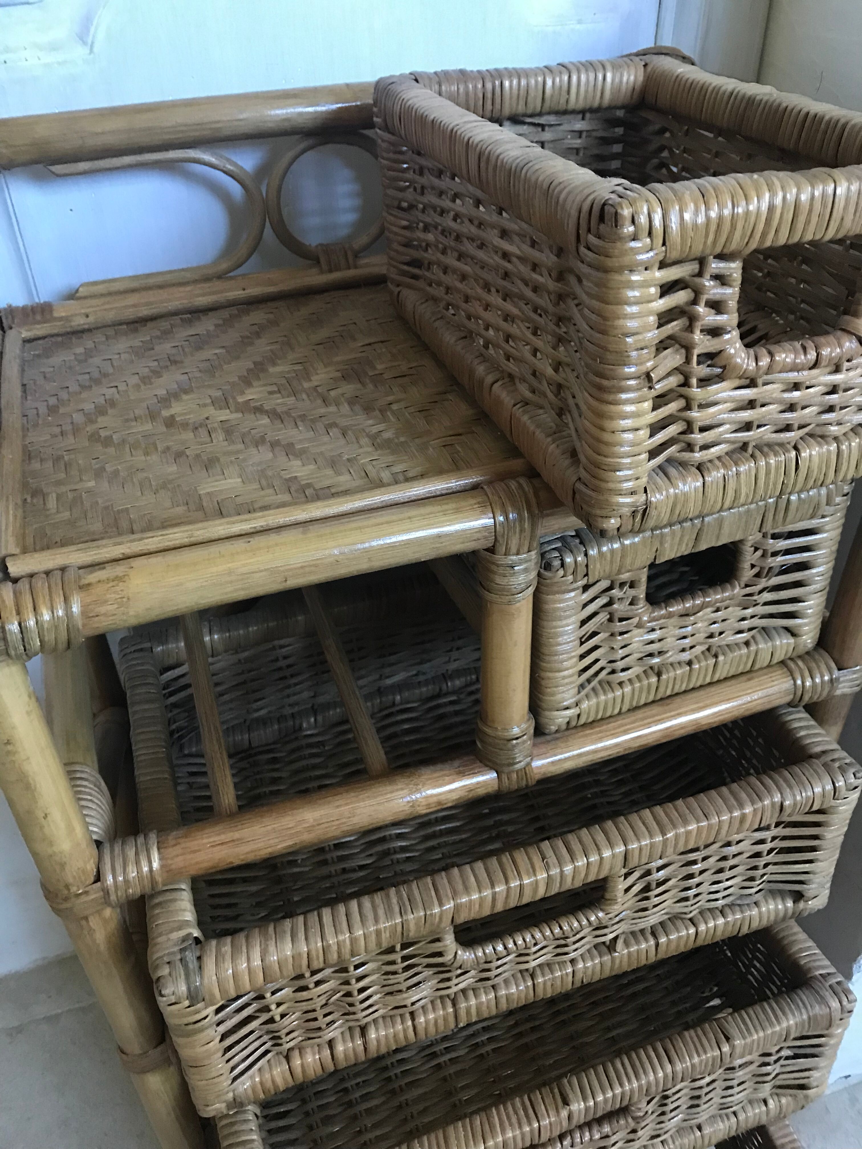 Vintage rattan clother