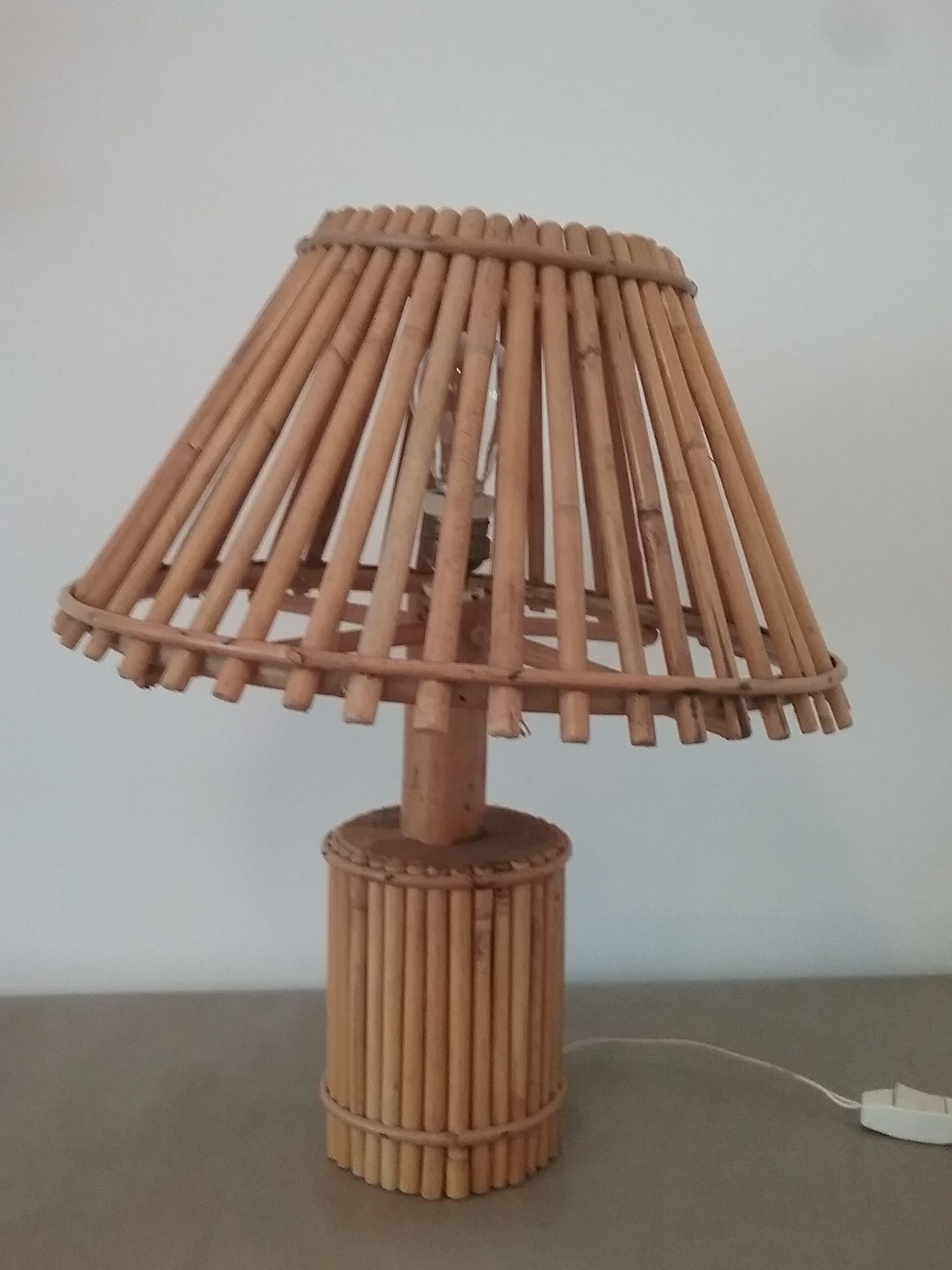 Vintage bamboo lamp