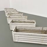 Set of 8 fiber cement planters