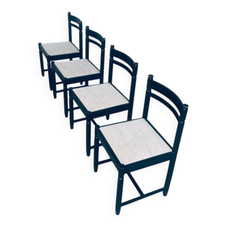 Italian design dining chair from the 1960s, set of 4.